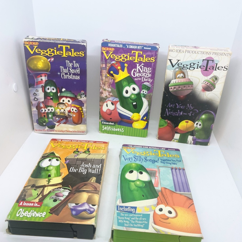 VeggieTales lot of 5 VHS - assorted titles